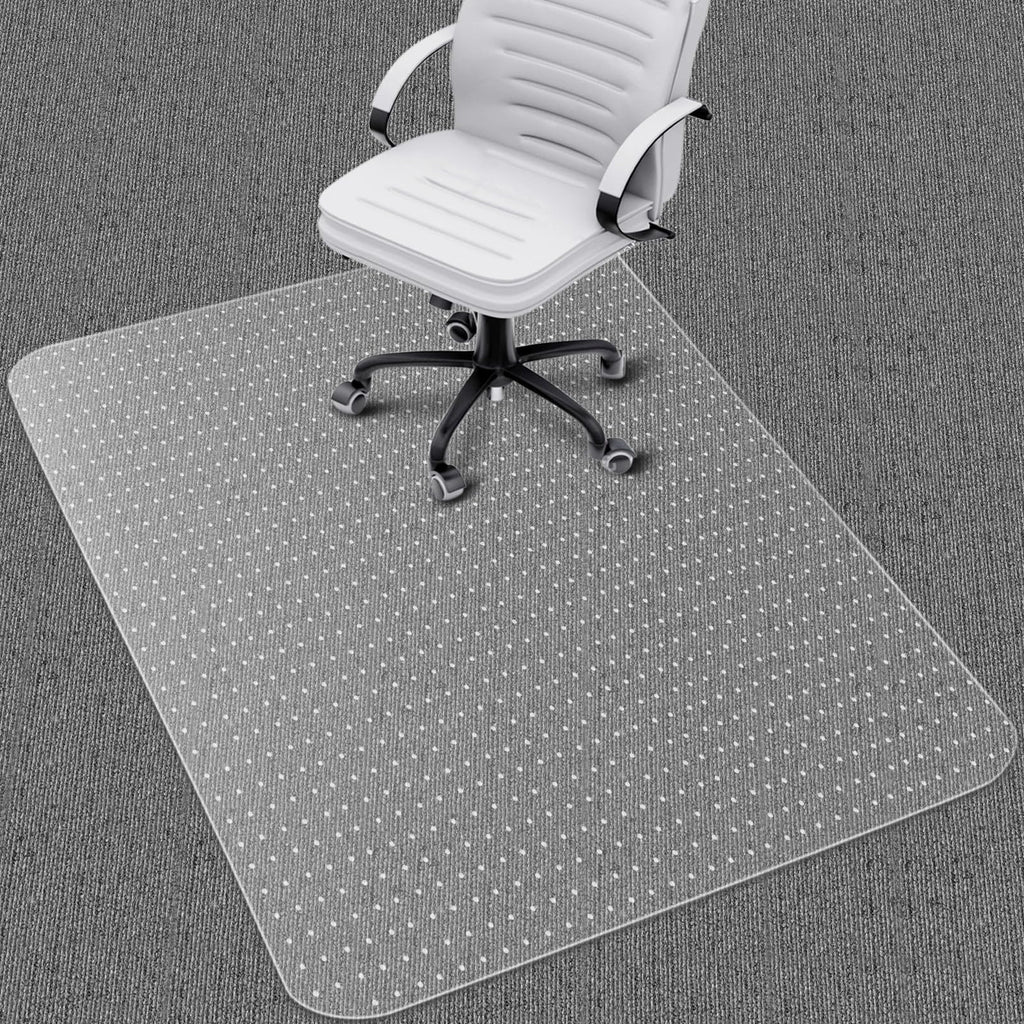 Office Chair Mat for Carpet: 48"x36" Clear Desk Chair Mat for Carpet Floor, Computer Mat for Low Carpeted Floors,Thick and Sturdy Protector, Rug Pad for Rolling Chairs Office Work Gaming
