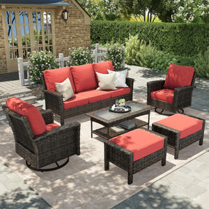Red Outdoor Furniture Set with 35